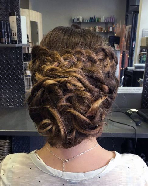 Knotty Braided Chignon Hairstyle Women