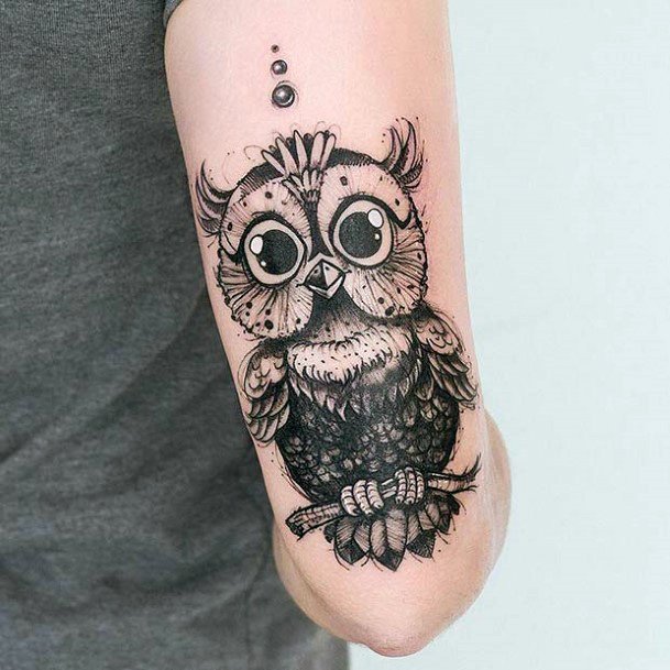Knowledgable Owl Tattoo For Women On Arms