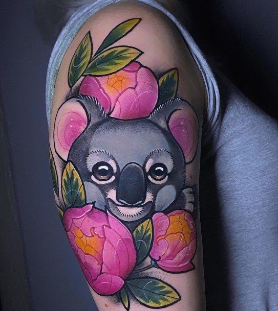 Koala Female Tattoo Designs