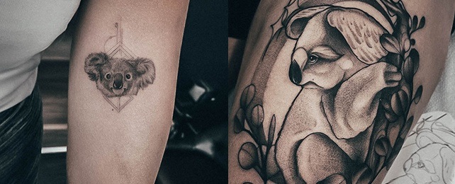 Minimalist Koala Tattoo Idea  BlackInk