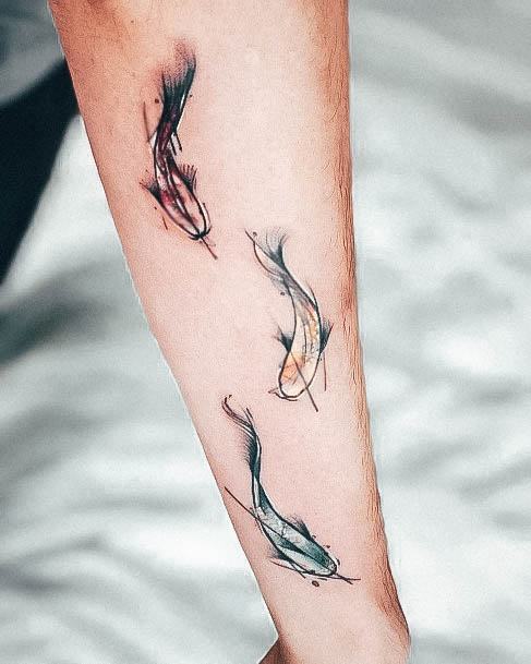 Koi Fish Tattoo For Ladies