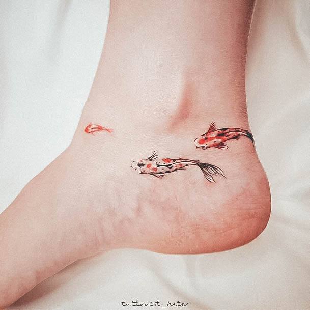 Koi Fish Womens Tattoo Ideas