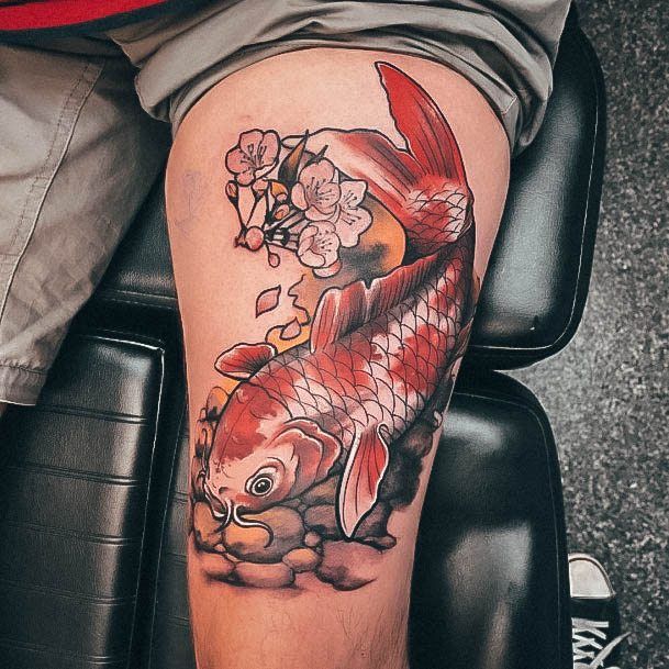 Koi Fish Womens Tattoos