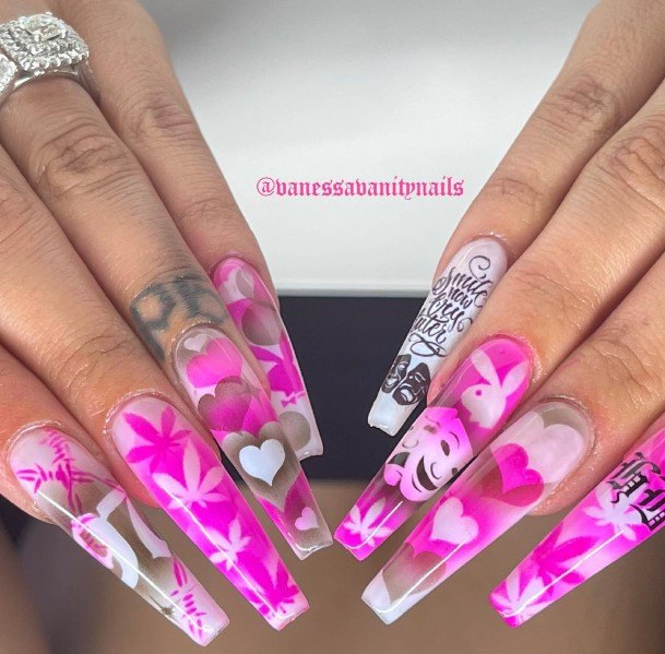 Ladies 420 Nail Design Inspiration