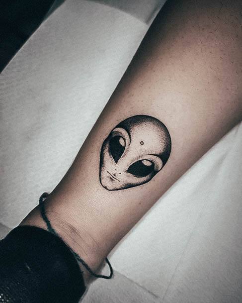 Ladies Alien Tattoo Design Inspiration