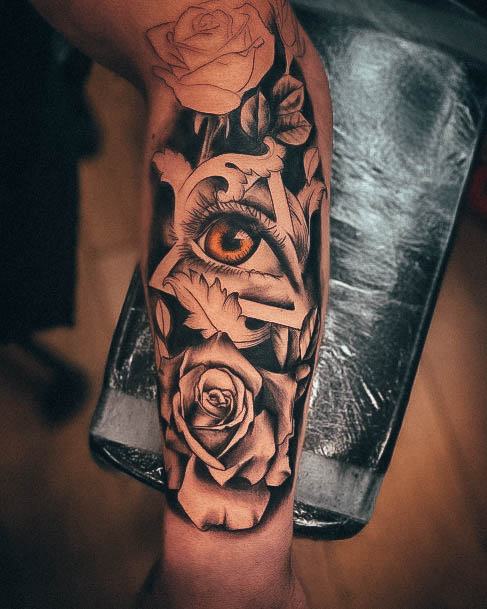 Ladies All Seeing Eye Tattoo Design Inspiration