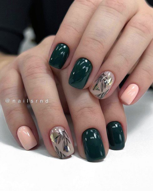 Ladies Black Dress Nail Design Inspiration