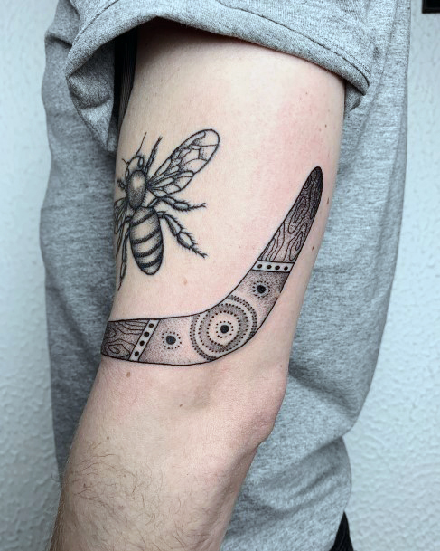 Ladies Boomerang Tattoo Design Inspiration