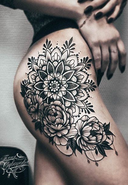 Ladies Butt Tattoo Design Inspiration