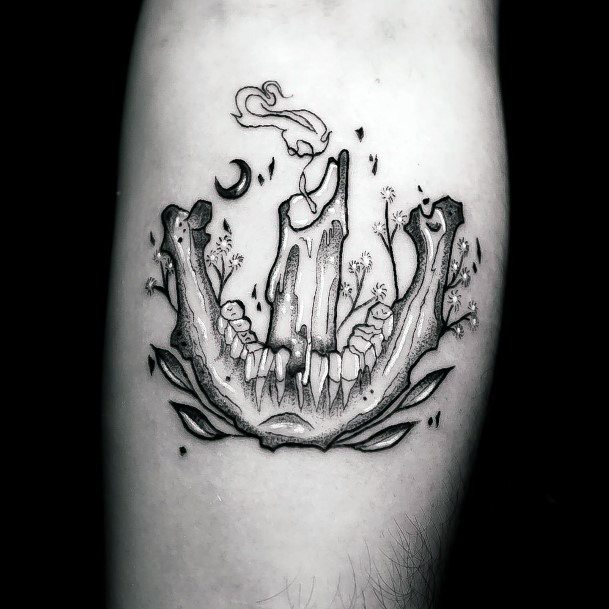 Ladies Candle Tattoo Design Inspiration