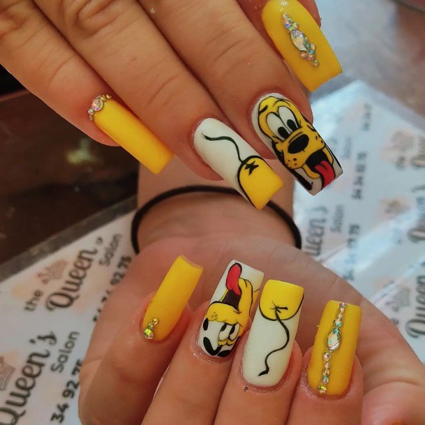 Ladies Cartoon Nail Design Inspiration