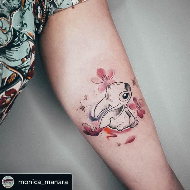 Ladies Cartoon Tattoo Design Inspiration