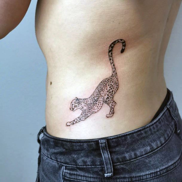 Ladies Cheetah Tattoo Design Inspiration