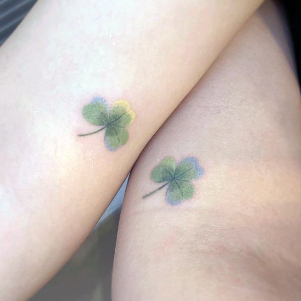 Ladies Clover Tattoo Design Inspiration