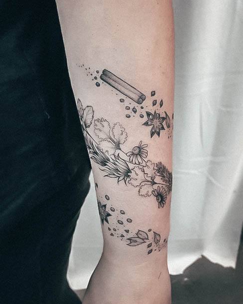 Ladies Cooking Tattoo Design Inspiration