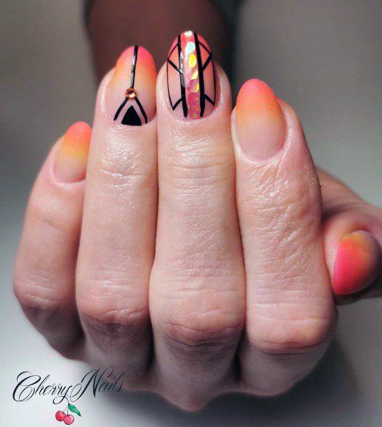 Ladies Cool Fall Ombre Nail Ideas