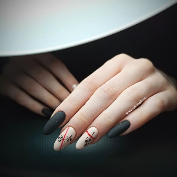 Ladies Cream Nail Design Inspiration