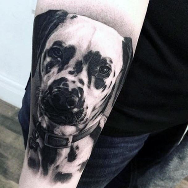 Ladies Dalmatian Tattoo Design Inspiration