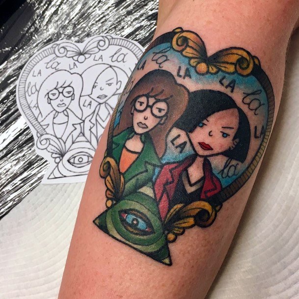 Ladies Daria Tattoo Design Inspiration