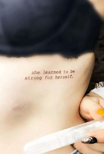 Ladies Depression Tattoo Design Inspiration