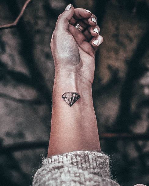 Ladies Diamond Tattoo Design Inspiration