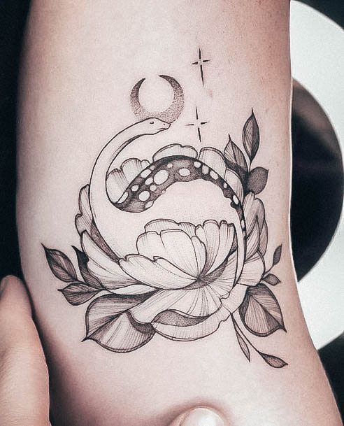 Ladies Dinosaur Tattoo Design Inspiration