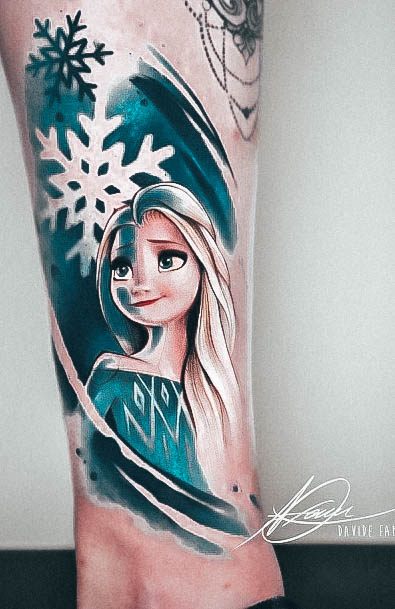 Ladies Disney Princess Tattoo Design Inspiration