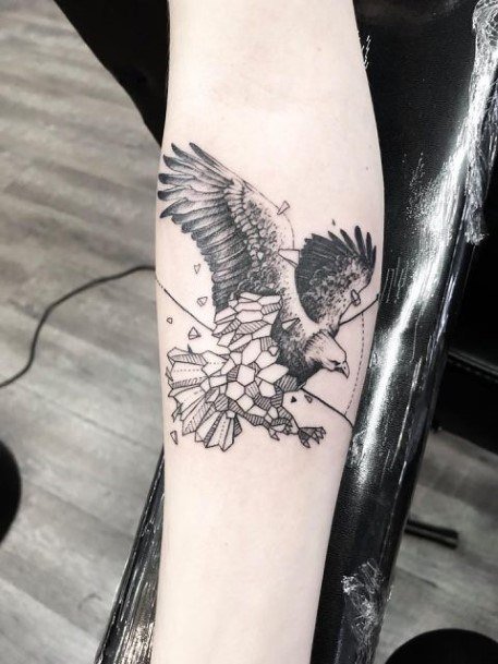 Ladies Eagle Tattoo Design Inspiration