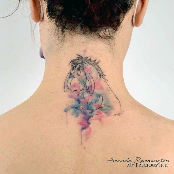 Ladies Eeyore Tattoo Design Inspiration