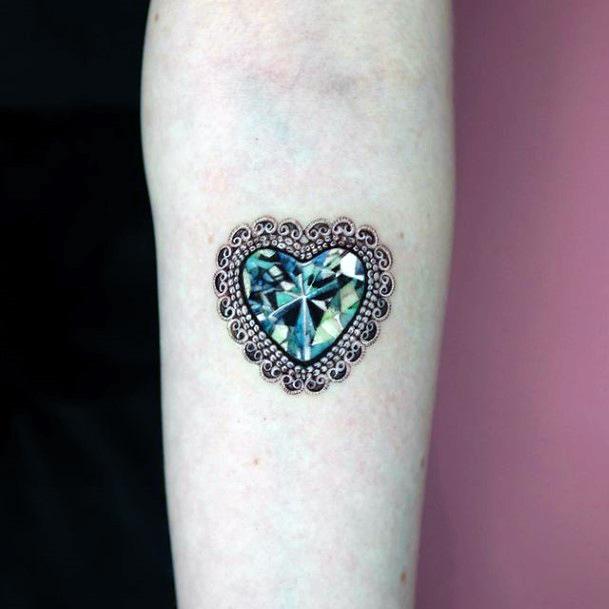 Ladies Emerald Tattoo Design Inspiration