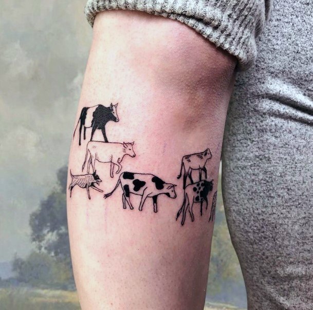 Ladies Farm Tattoo Design Inspiration