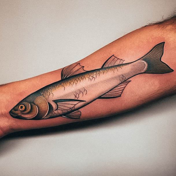 Ladies Fishing Tattoo Design Inspiration