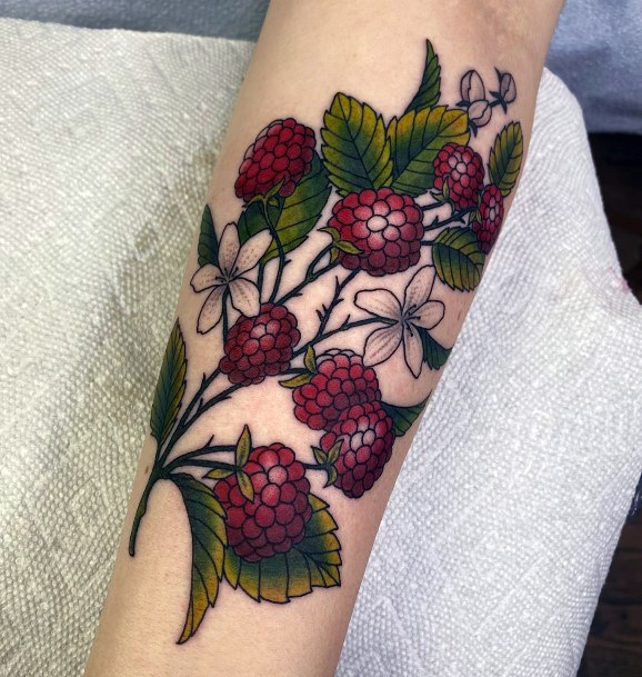 Ladies Fruit Tattoo Design Inspiration