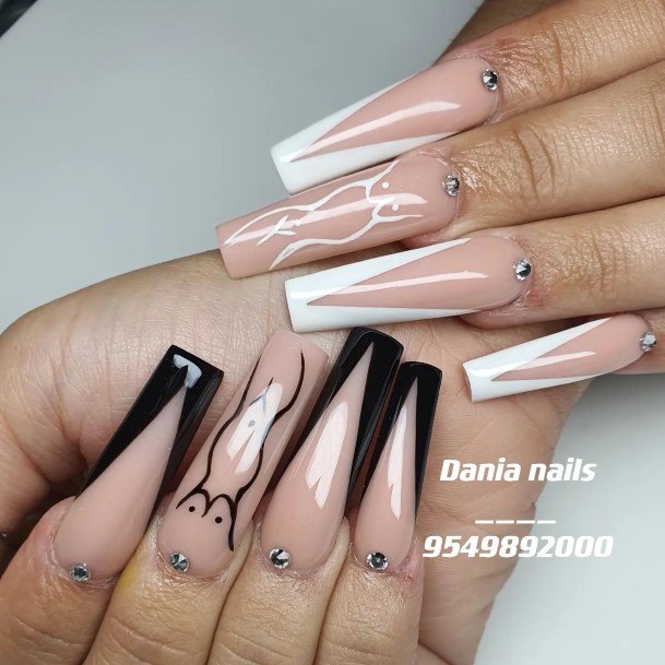 Ladies Ghost Nail Design Inspiration