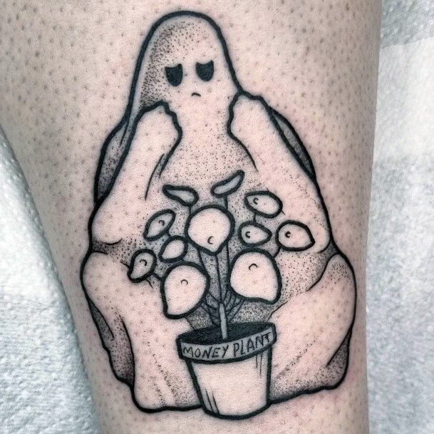 Ladies Ghost Tattoo Design Inspiration