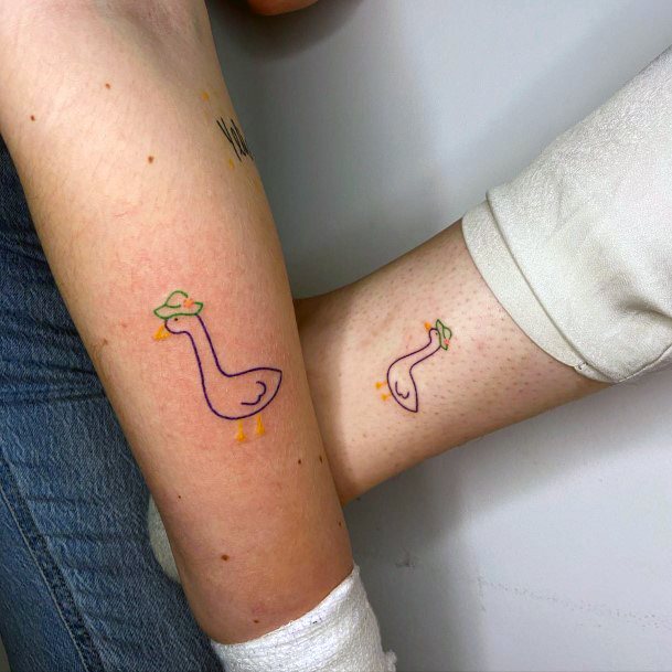 Ladies Goose Tattoo Design Inspiration