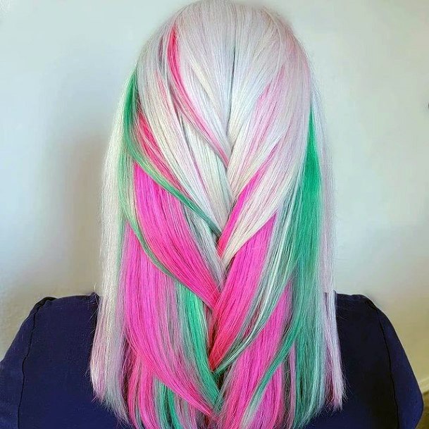 Ladies Green Hairstyles Design Inspiration