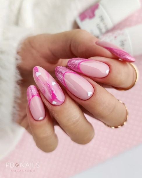 Ladies Heart Nail Design Inspiration