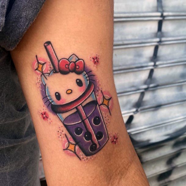 Ladies Hello Kitty Tattoo Design Inspiration