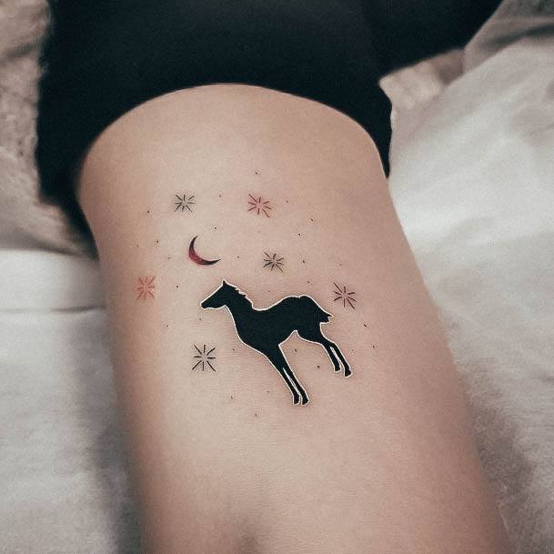 Ladies Horse Tattoo Design Inspiration