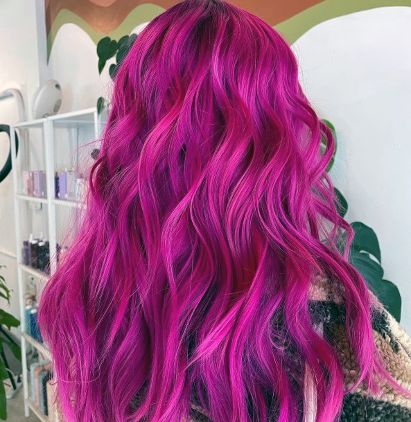 Ladies Hot Pink Hairstyles Design Inspiration