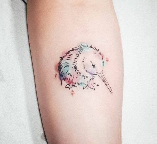 Ladies Kiwi Bird Tattoo Design Inspiration