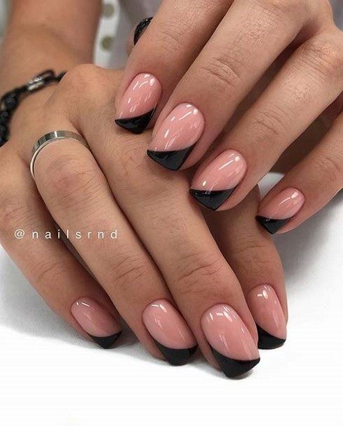 Ladies Light Nude Nail Design Inspiration