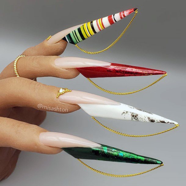 Ladies Mexican Nail Design Inspiration