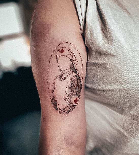 Ladies Nurse Tattoo Design Inspiration