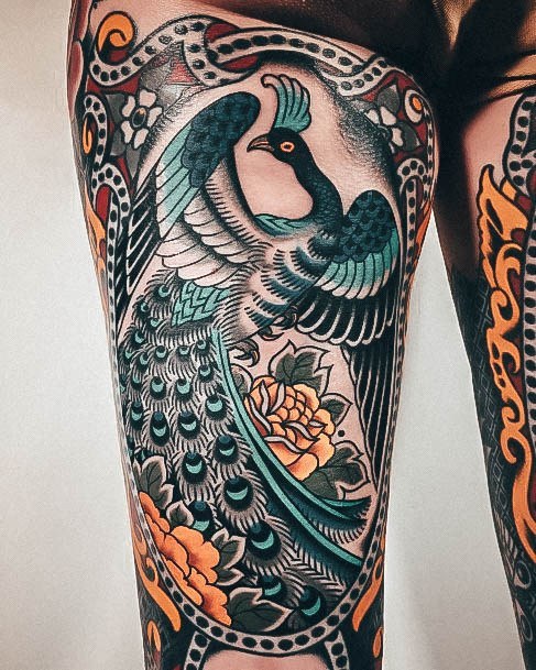 Ladies Peacock Tattoo Design Inspiration