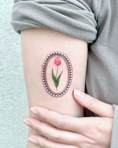 Ladies Pendant Tattoo Design Inspiration