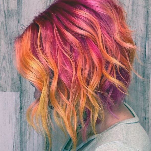 Ladies Pink Ombre Hairstyles Design Inspiration