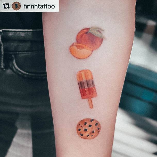 Ladies Popsicle Tattoo Design Inspiration