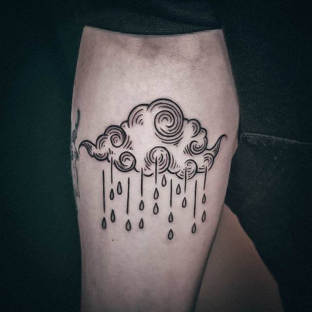 Ladies Rain Tattoo Design Inspiration